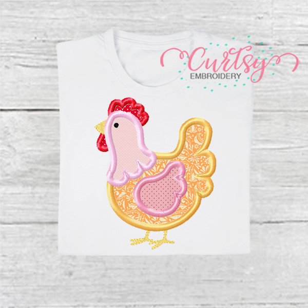 Chicken Applique Design 600 Chicken Applique Design 600