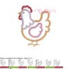 Chicken Applique Design Stitch Map Chicken Applique Design Stitch Map