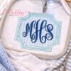 Monogram Frame Applique Design _ Logo 5 Monogram Frame Applique Design _ Logo 5