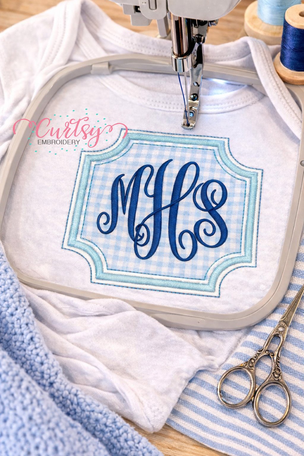 Monogram Frame Applique Design _ Logo 5 Monogram Frame Applique Design _ Logo 5