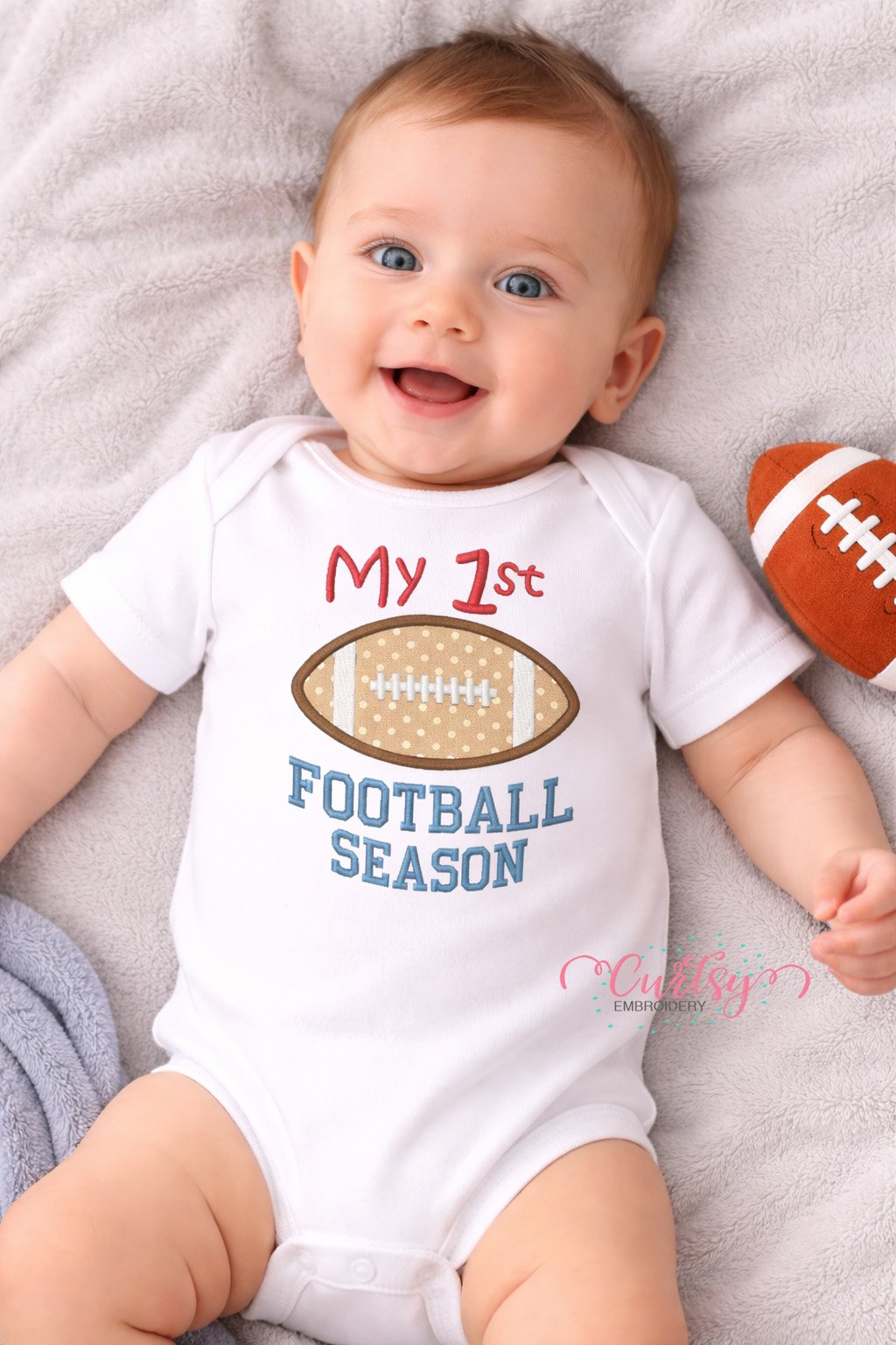 My First Football Season Applique Design _ Logo 2