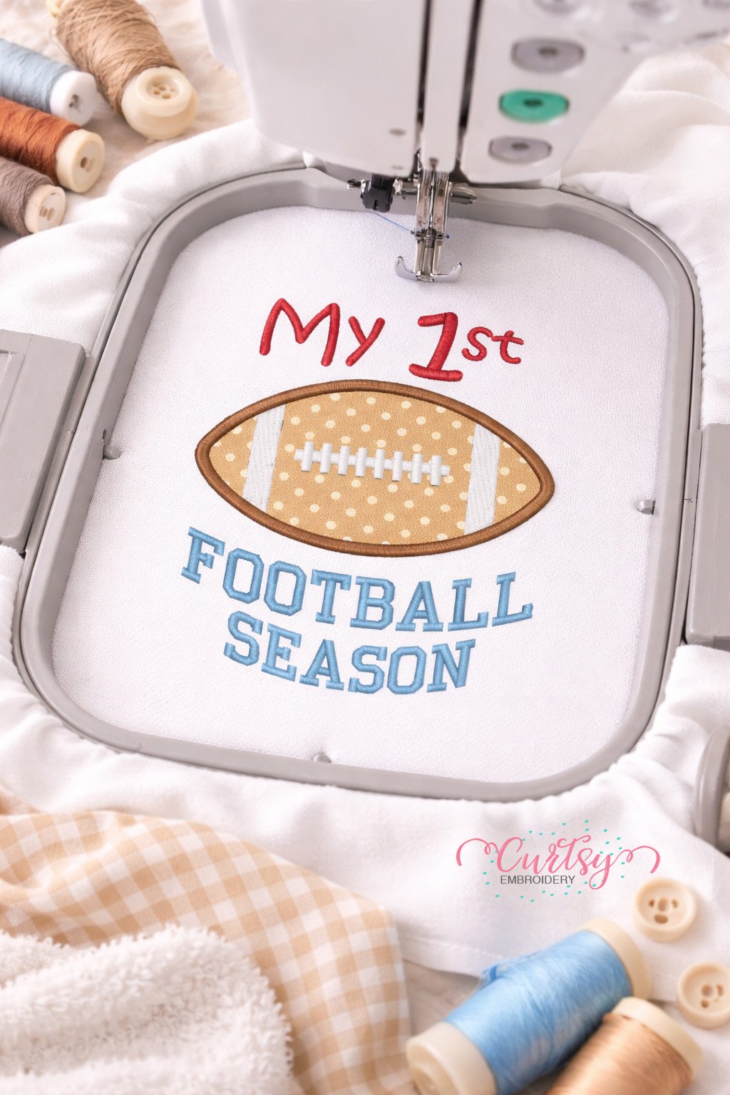 My First Football Season Applique Design _ Logo 3