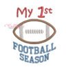 My First Football Season Applique Design _ Website My First Football Season Applique Design _ Website