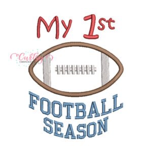 My 1st Football Embroidery File