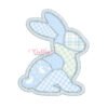 Patchwork Boy Bunny Applique Design