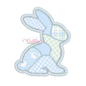 Patchwork Boy Bunny Applique