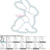 Patchwork Boy Bunny Applique Stitch Map