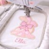 Patchwork Girl Bunny Applique Logo 4