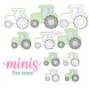 Tractor Minis Embroidery Design Tractor Minis Embroidery Design