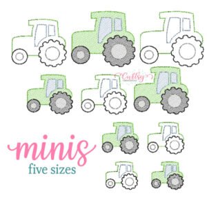 Tractor Mini Embroidery Design Set