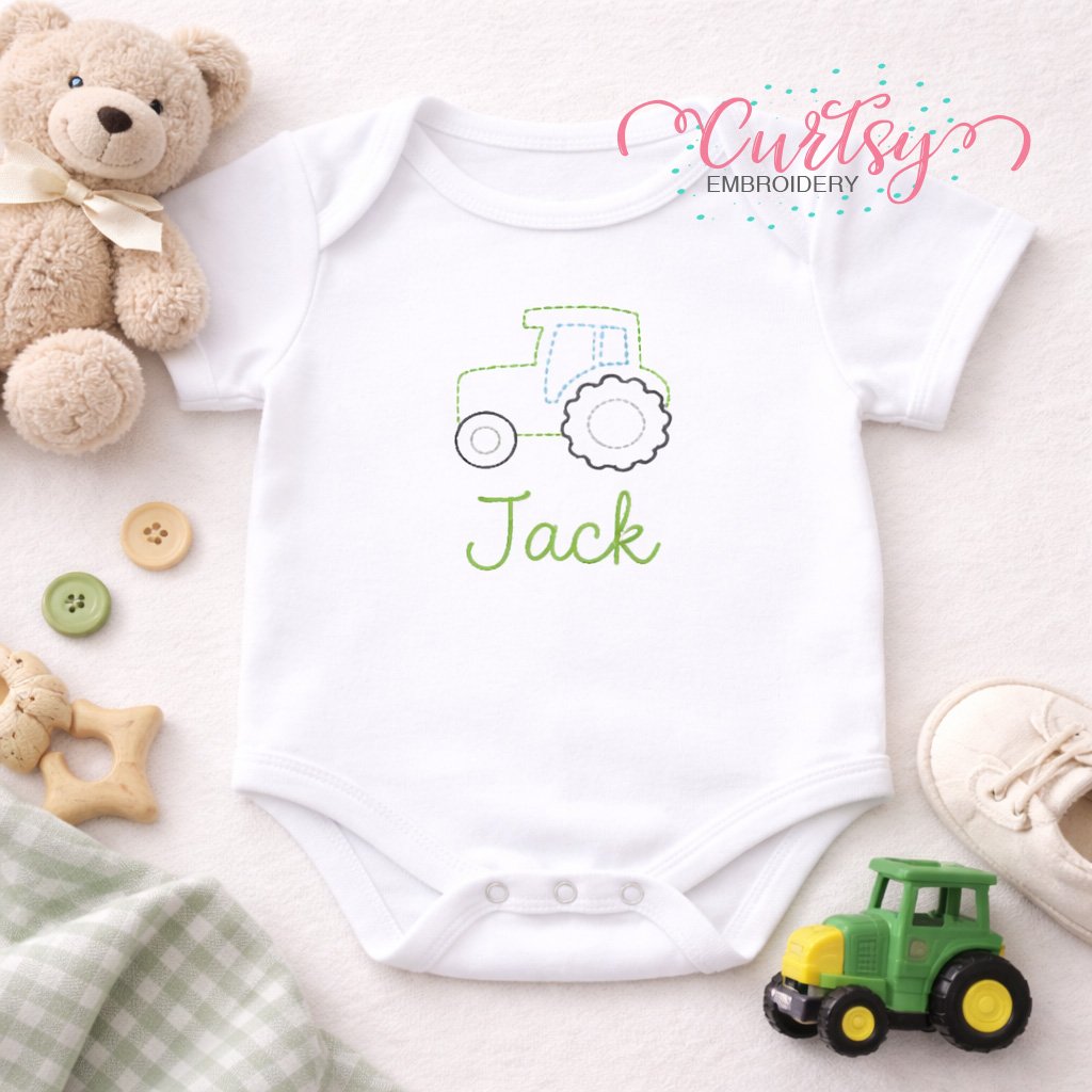 Tractor Minis Embroidery Designs Logo 3