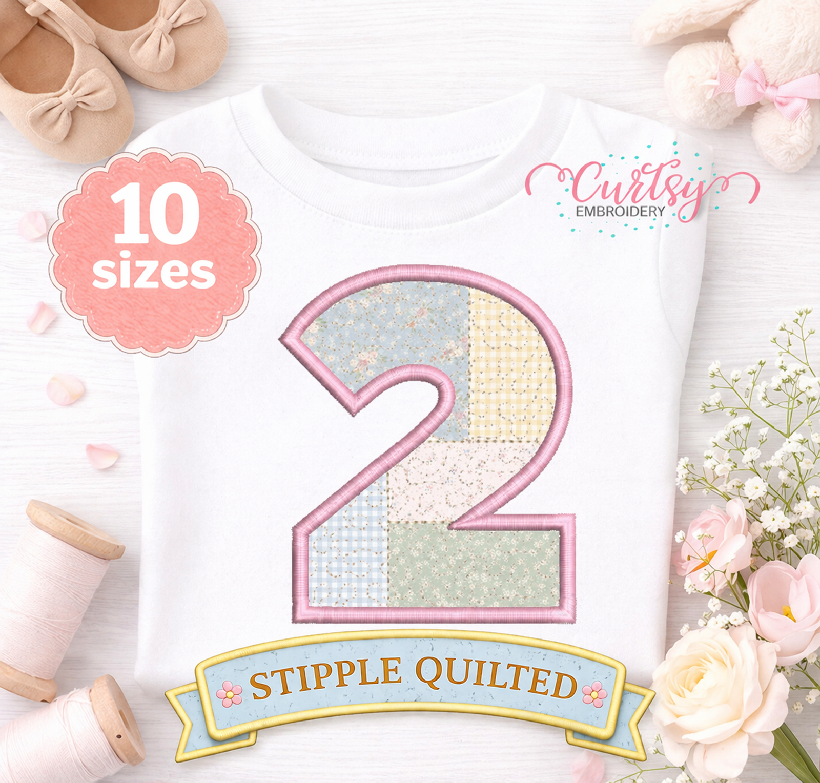 2 Quilted Applique Design _ Etsy 2000 2 Quilted Applique Design _ Etsy 2000