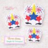 4th of July Unicorn Feltie Design _ Etsy 2000