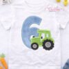 6th Birthday Tractor Applique Design _ Logo 1