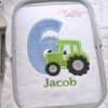 6th Birthday Tractor Applique Design _ Logo 3