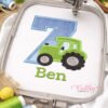 7th Birthday Tractor Applique Design _ Logo 3