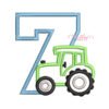 7th Birthday Tractor Applique Design _ Website