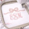 Bow Topper Embroidery Design _ Logo 3