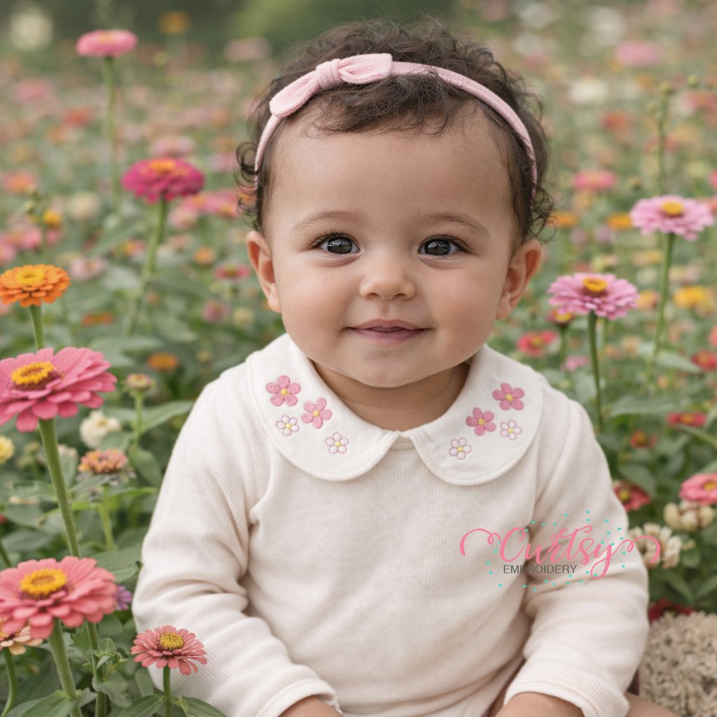 Flower Minis Embroidery Design _ Logo 4
