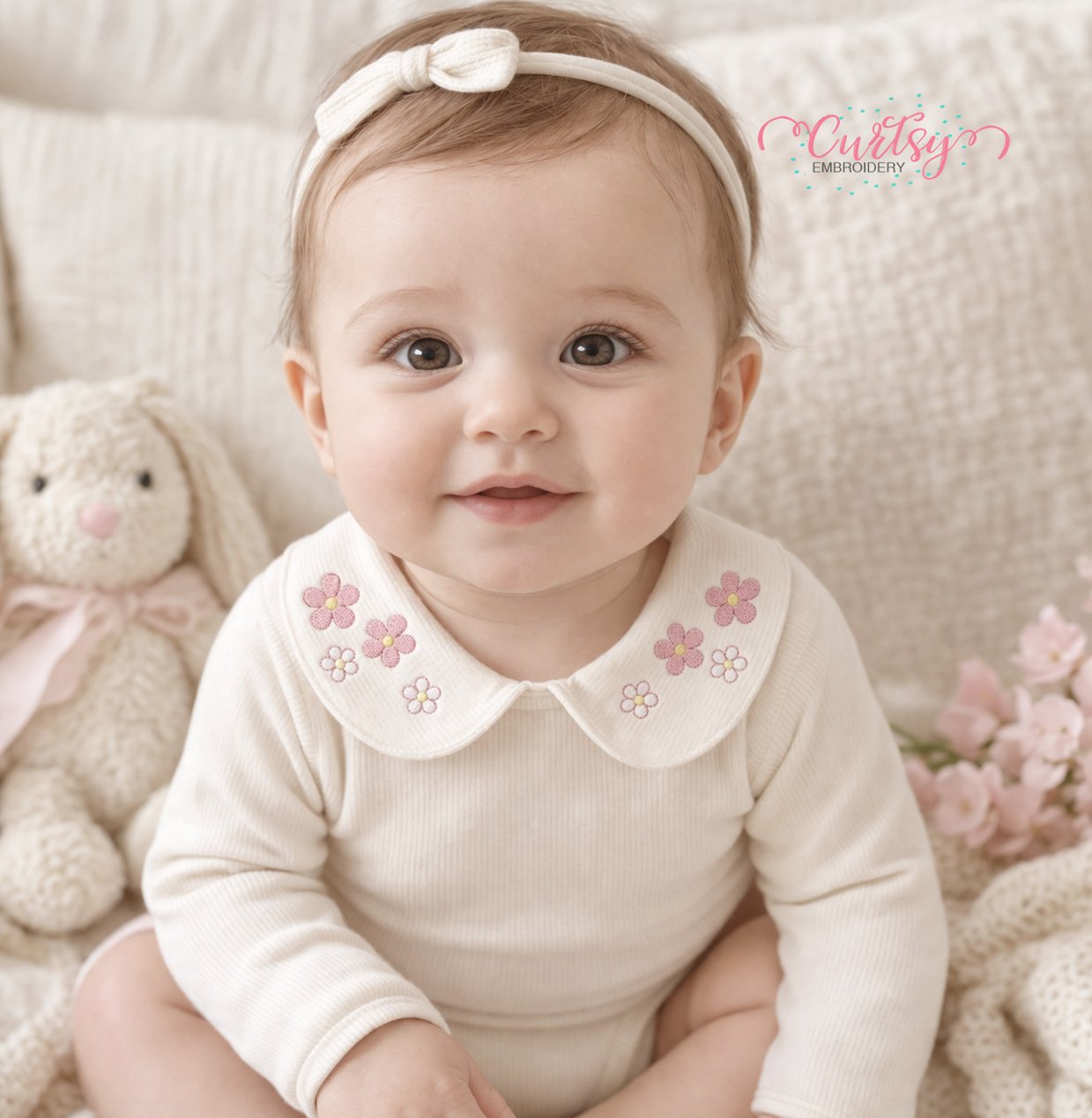 Flower Minis Embroidery Design _ Logo 5