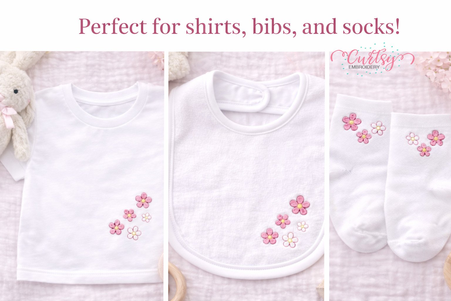 Flower Minis Embroidery Design _ Logo 6