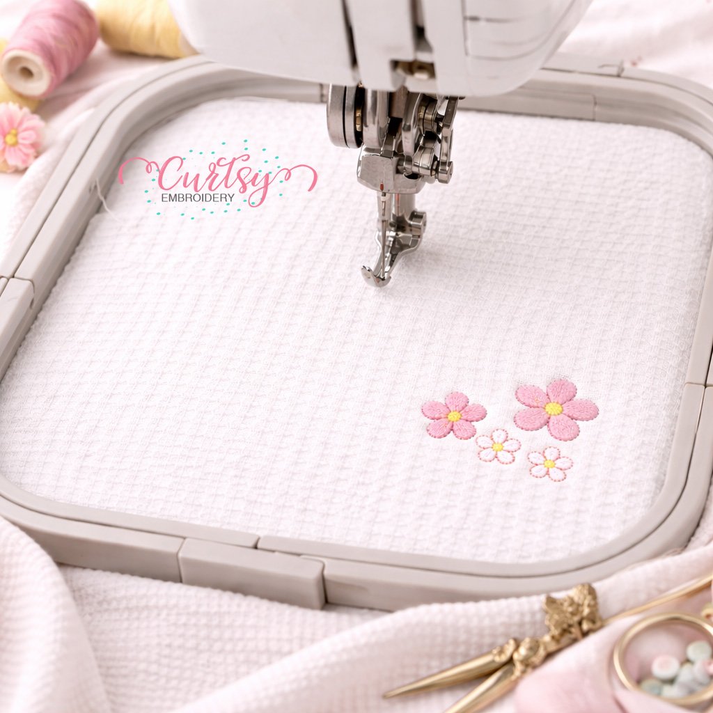 Flower Minis Embroidery Design _ Logo 7