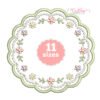 Scalloped Floral Frame Applique Design _ Website