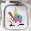 Softball Unicorn Applique _ Logo 3 Softball Unicorn Applique _ Logo 3