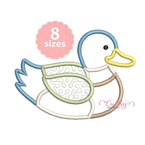 Boy Duck Applique Design _ Website Boy Duck Applique Design _ Website