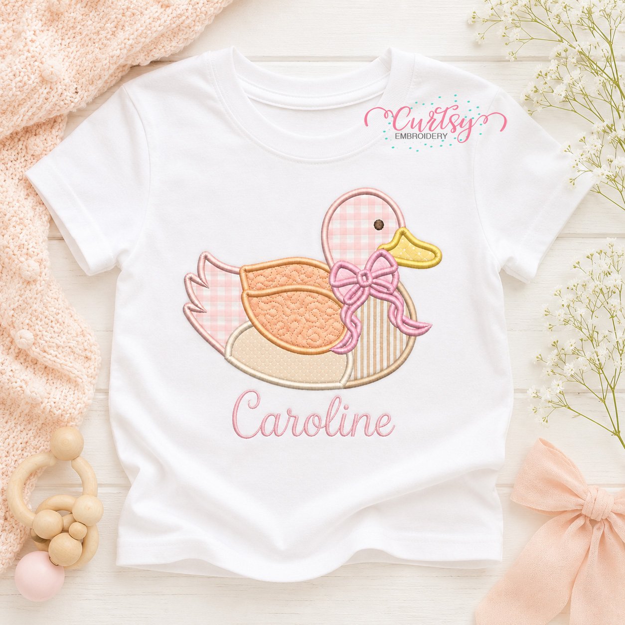 Girl Duck Applique Design _ Logo 1 Girl Duck Applique Design _ Logo 1