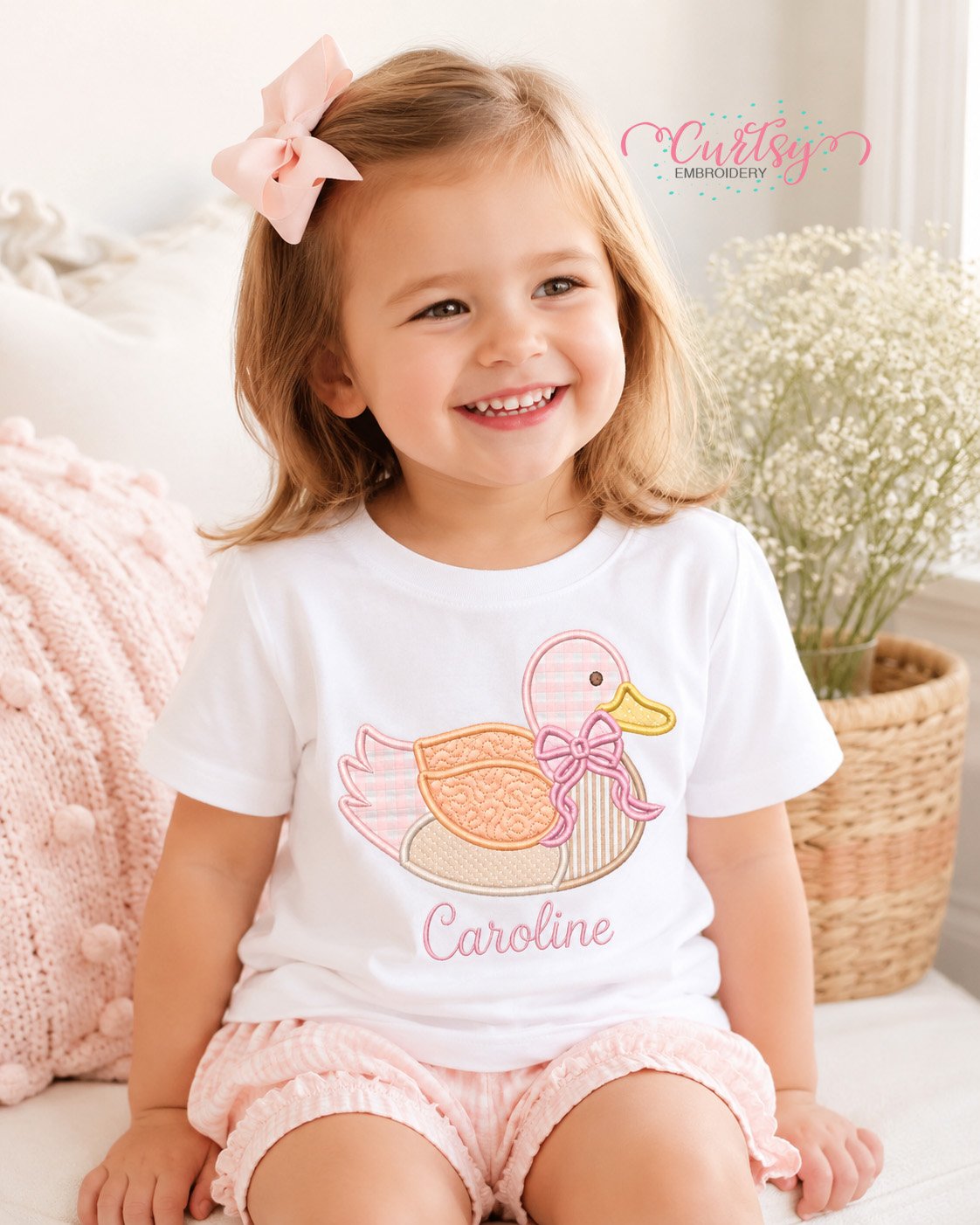 Girl Duck Applique Design _ Logo 2 Girl Duck Applique Design _ Logo 2
