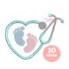 Heart Stethoscope Baby Feet Embroidery Design _ Website Heart Stethoscope Baby Feet Embroidery Design _ Website