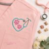 Heart Stethoscope Paws Embroidery Design _ Logo 1