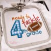 Ready To Tackle 4th Grade Applique Design _ Logo 3 Ready To Tackle 4th Grade Applique Design _ Logo 3