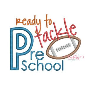 Tackle PreSchool Applique Design