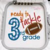 Ready to Tackle 3rd Grade Applique Design _ Logo 3 Ready to Tackle 3rd Grade Applique Design _ Logo 3