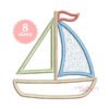 Sailboat Applique Design _ Website Sailboat Applique Design _ Website