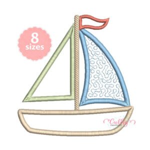 Quilted Sailboat Applique File