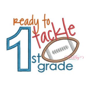 Tackle 1st Grade Applique Design