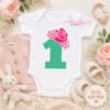 1st Birthday Roses SVG Cutting File _ Logo 1 1st Birthday Roses SVG Cutting File _ Logo 1