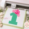 1st Birthday Roses SVG Cutting File _ Logo 2 1st Birthday Roses SVG Cutting File _ Logo 2
