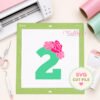 2nd Birthday Roses SVG File _ Logo 2 2nd Birthday Roses SVG File _ Logo 2