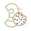 3rd Birthday Cookie Applique Design _ Website