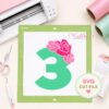 3rd Birthday Roses SVG File _ Logo 2 3rd Birthday Roses SVG File _ Logo 2