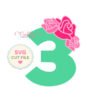 3rd Birthday Roses SVG File _ Website 3rd Birthday Roses SVG File _ Website