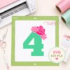 4th Birthday Roses SVG File _ Logo 2 4th Birthday Roses SVG File _ Logo 2