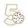 5th Birthday Cookie Applique Design _ Website 2