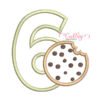 6th Birthday Cookie Applique Design _ Website