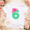 6th Birthday Roses SVG File _ Logo 1 6th Birthday Roses SVG File _ Logo 1