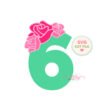 6th Birthday Roses SVG File _ Website 6th Birthday Roses SVG File _ Website